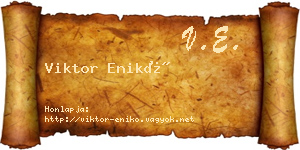 Viktor Enikő névjegykártya