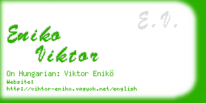 eniko viktor business card